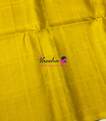 Pure Soft Silk Saree - Brown & Yellow Combo - VVPSS114