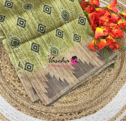 30% less - Offer Saree - Semi Tussar Saree - VVDS008