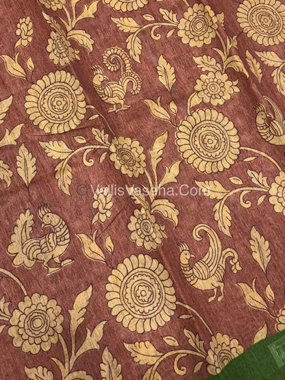 Semi Tussar Silk Saree |VVSTS047