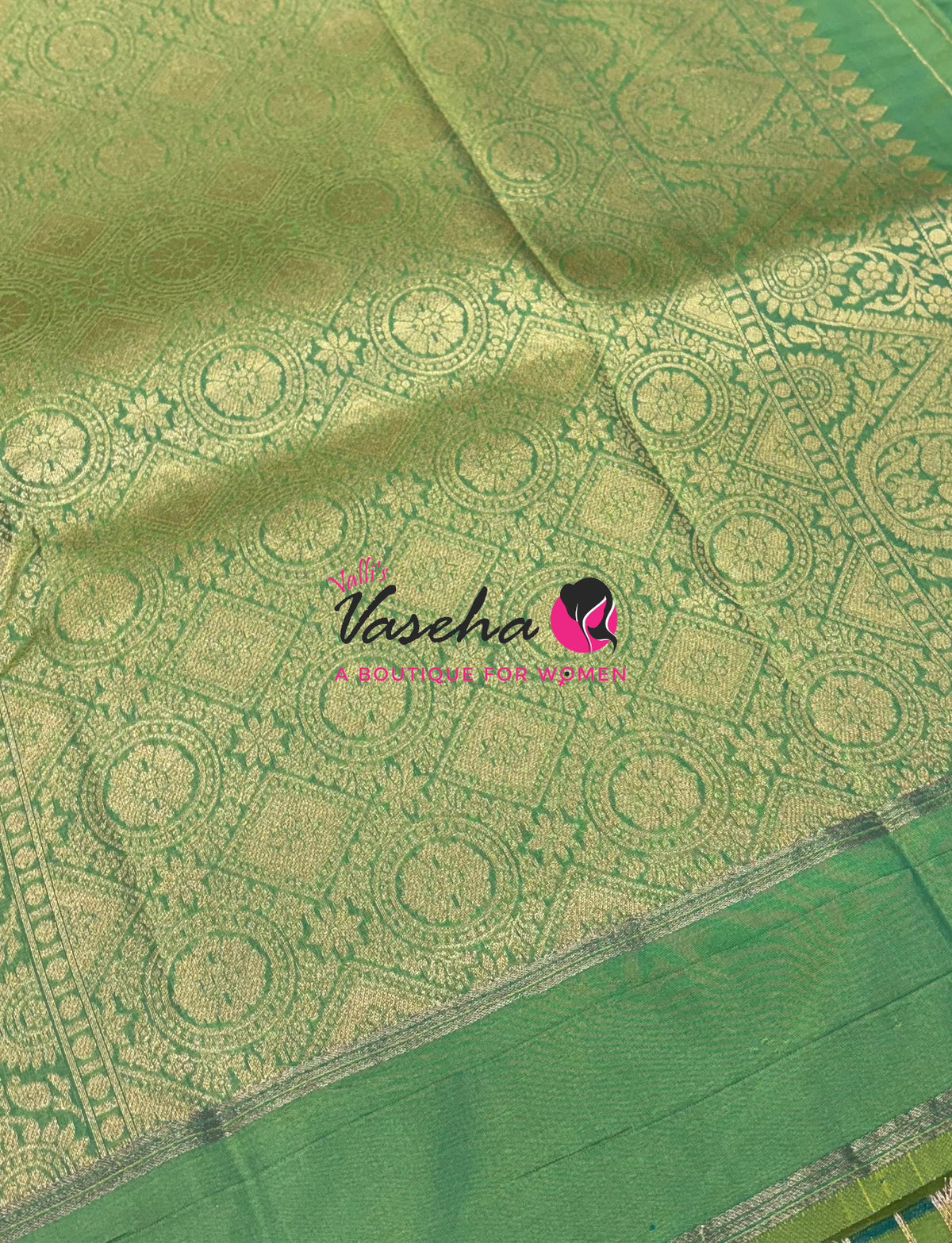 Semi Soft Silk  - Pista Green  Shade - VVSSS041