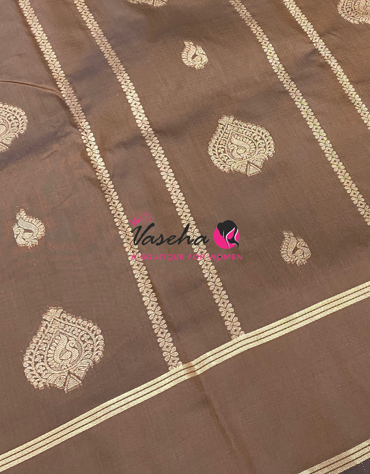 Semi Soft Silk  - Coffee Brown Shade - VVSSS043