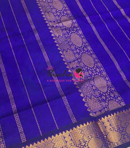 Semi Silk Cotton Saree |  Pazhum Pazhamum Checks Design |VVSSC018