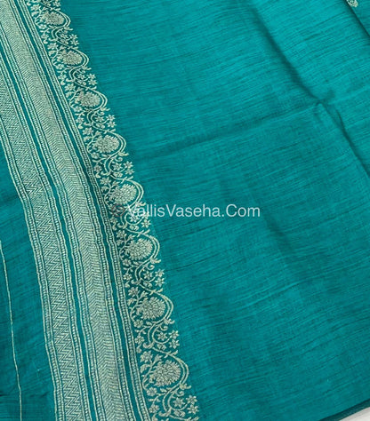 Banarasi - Heritage Silk - Semi Kathan Silk - Ramar Blue Shade- VVBHS006