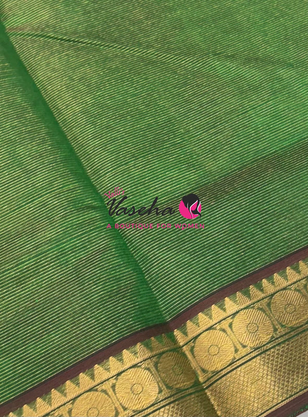 Pure Silk Cotton Saree - Vairavoosi Design - VVSCV005