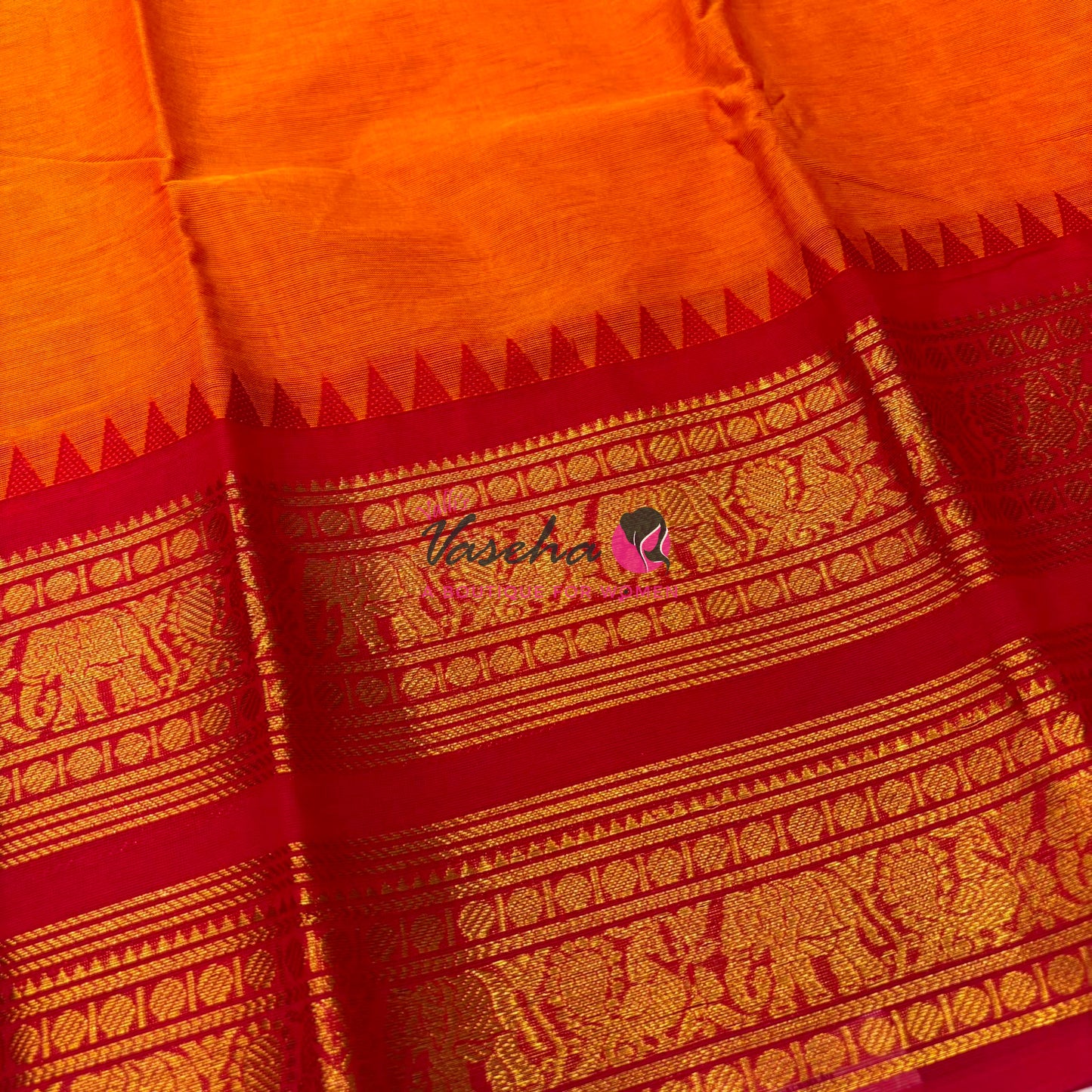 Kanchi Cotton Saree - VVKCS019