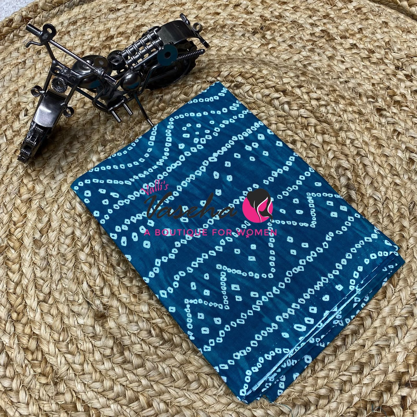 Blouse Bit - Pack Of 11pcs  - Assorted - Bandhini / Bhandej - 1 mtr - VVBB003