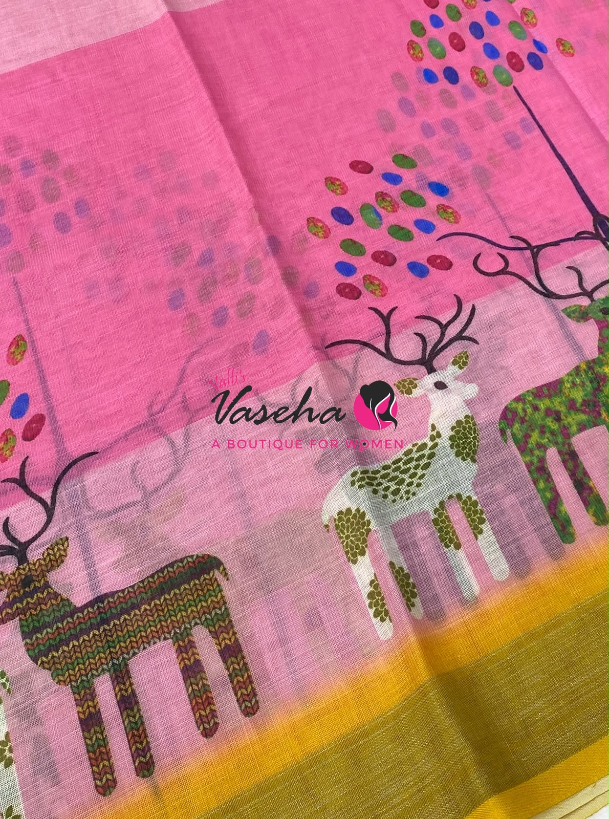 20%less - Offer Saree - Linen Saree - VVDS008
