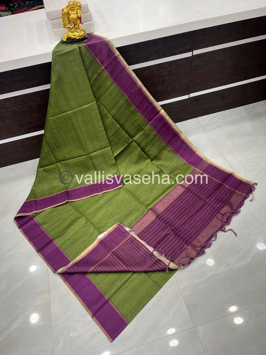 Semi Tussar Silk - Vairavoosi Design - VVSTS037