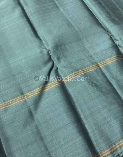 Half Mix - Pure Soft Silk Saree - Long Retta Petta Border with Butta - VVPSS076