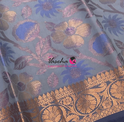 40% less - Offer Saree - Semi Banarsi Silk Saree - VVDS008