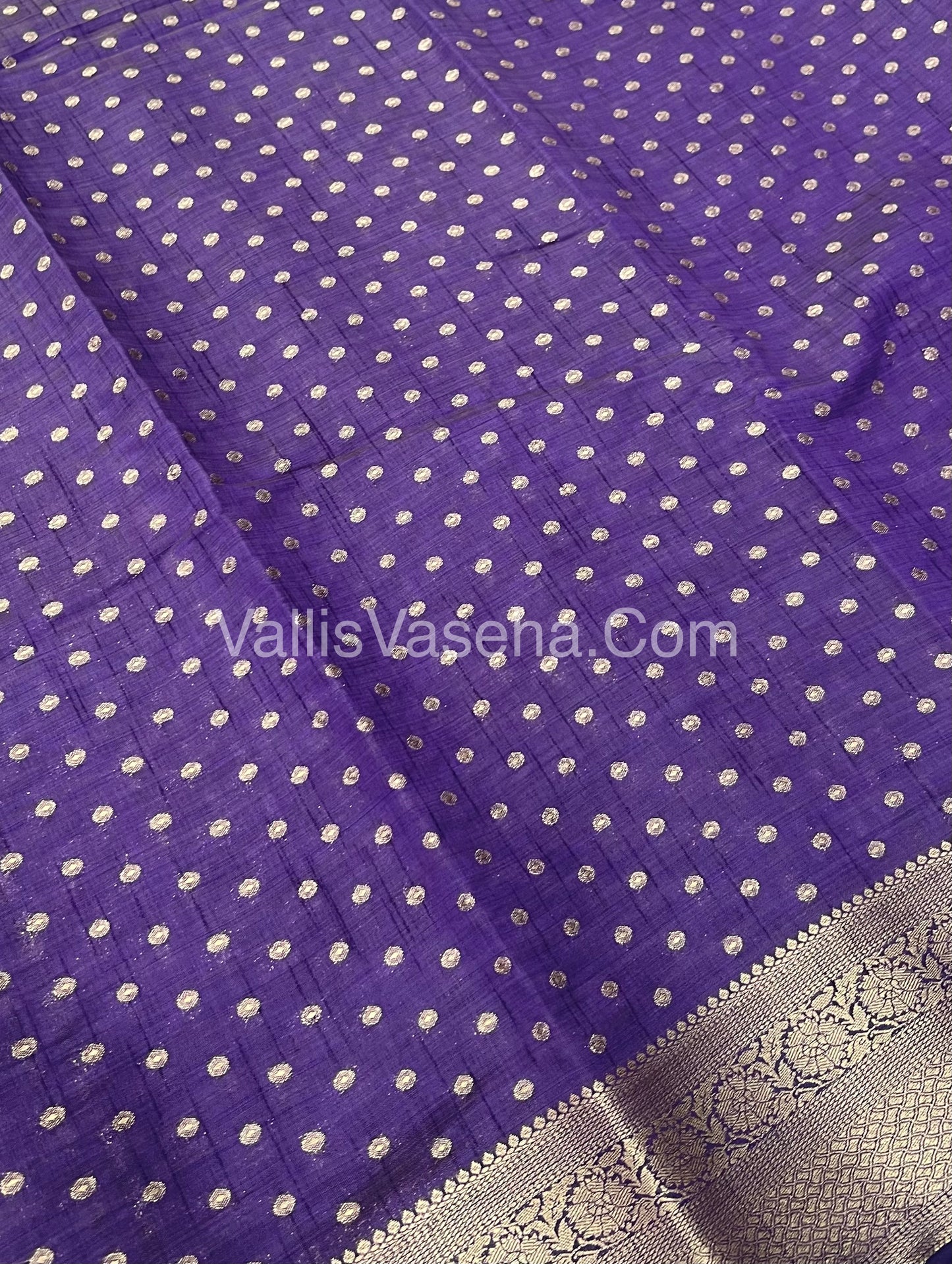 Semi Tussar Silk  -Violetish Purple Shade - VVSTS015