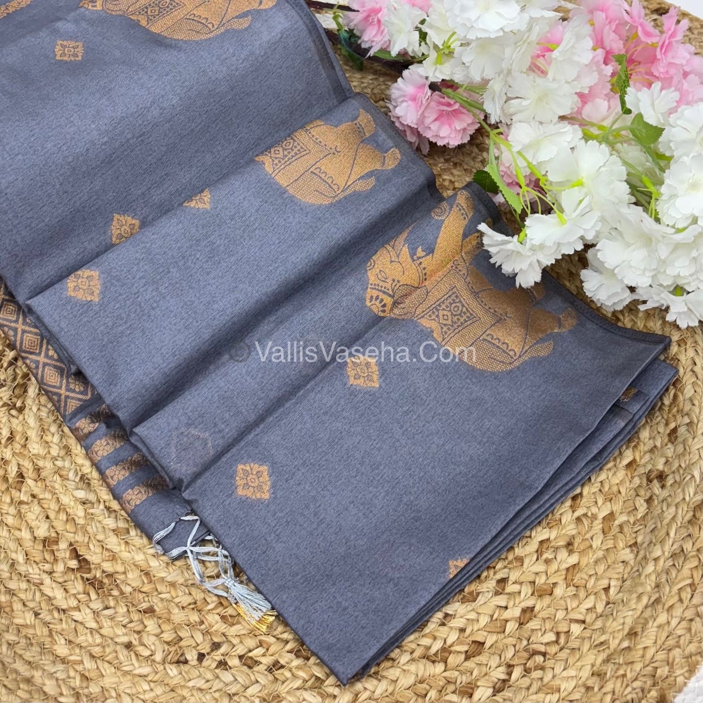 Mulberry Semi Silk - Grey Shade - VVMSS001