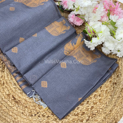 Mulberry Semi Silk - Grey Shade - VVMSS001