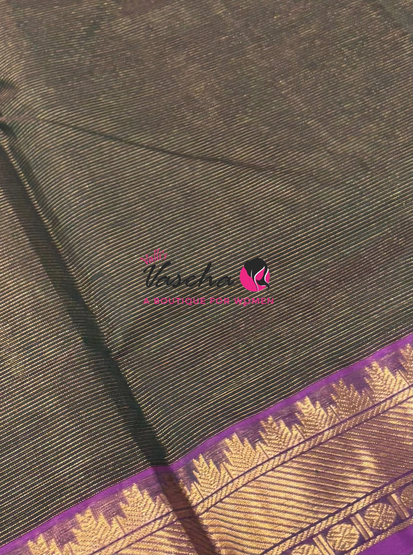 Pure Silk Cotton Saree - Vairavoosi Design - VVSCV005