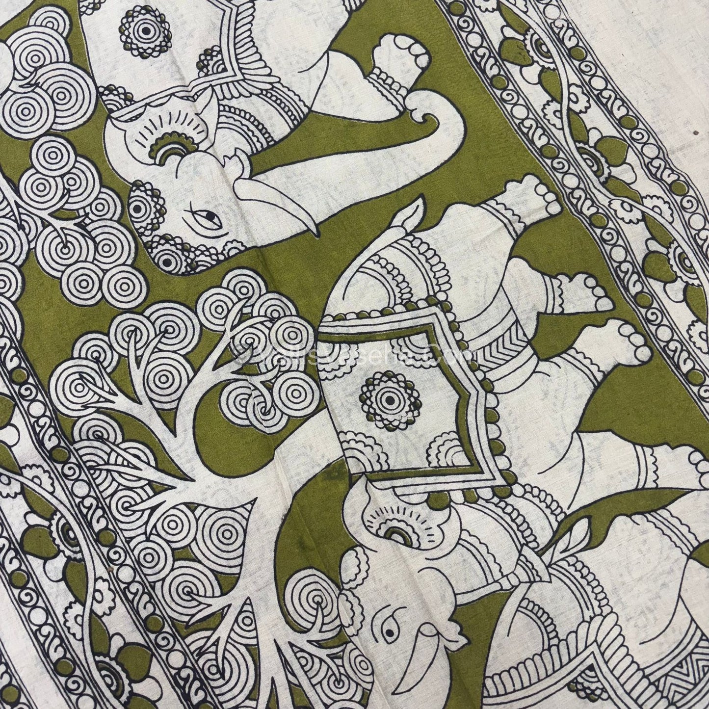 Pure Kalamkari Cotton Saree - VVPKC002