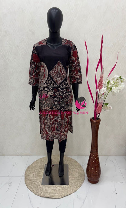 Ready Made - Kalamkari Kurti -VVRKK001