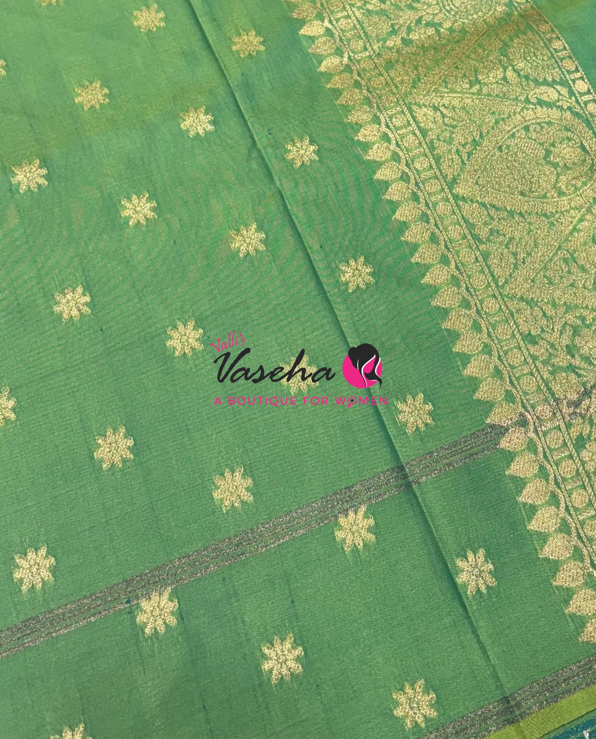 Semi Soft Silk  - Pista Green  Shade - VVSSS041