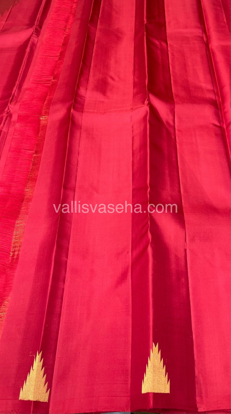 Pure Soft Silk Saree - Jothika Hit design - Red Shade - VVPSS005