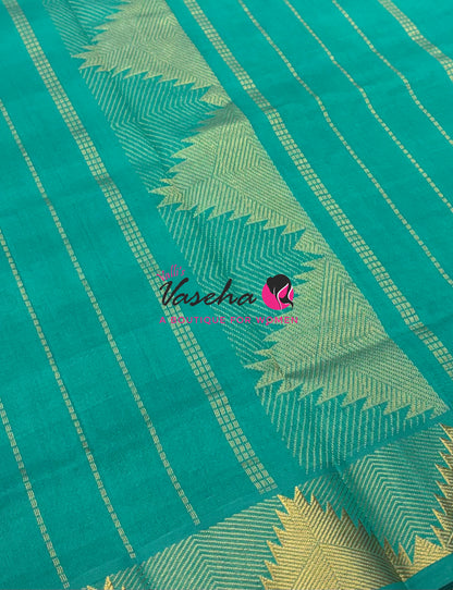Semi Silk Cotton Saree |  Pazhum Pazhamum Checks Design |VVSSC018
