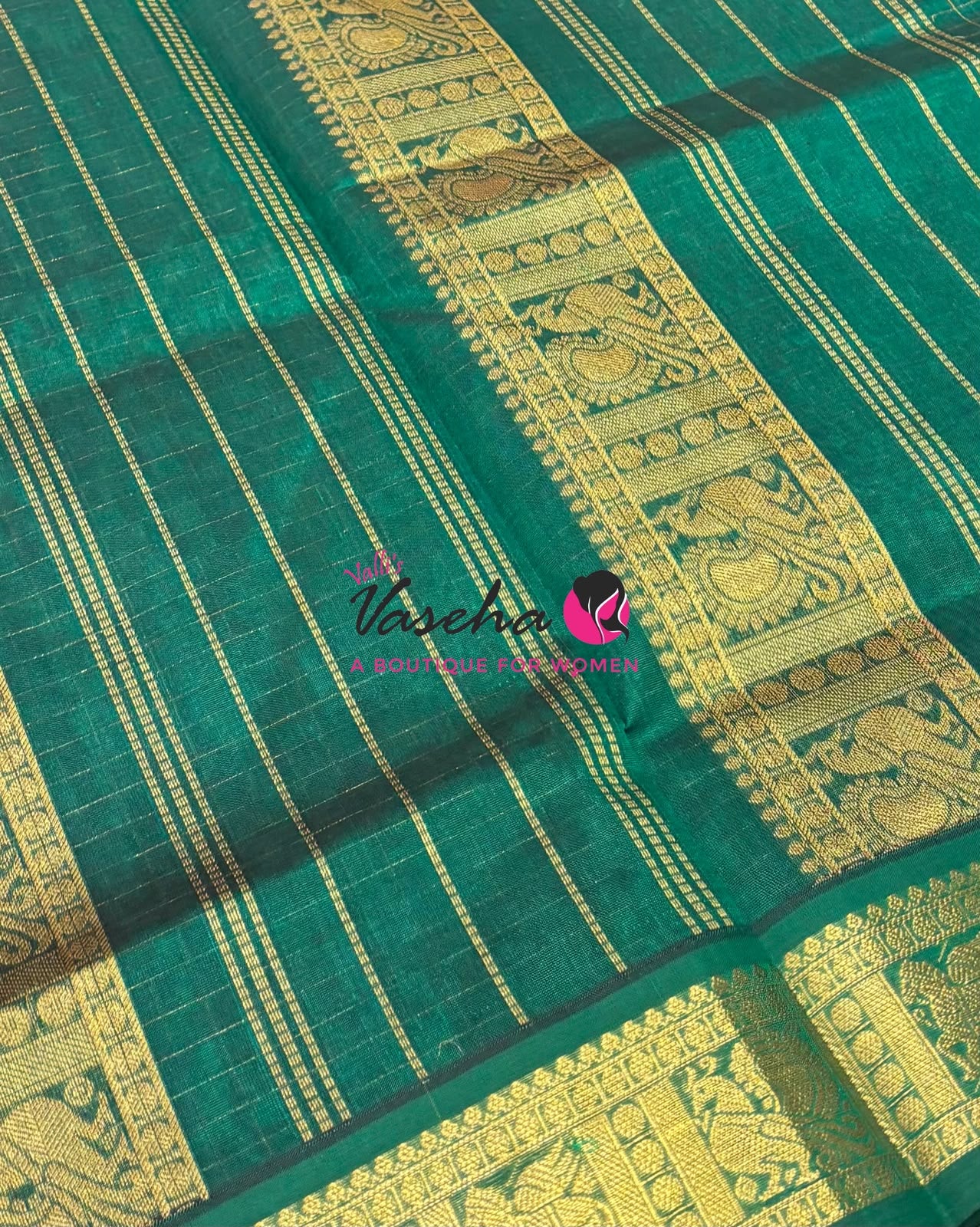 Pure Silk Cotton Saree - Zari Checks - VVCSC001