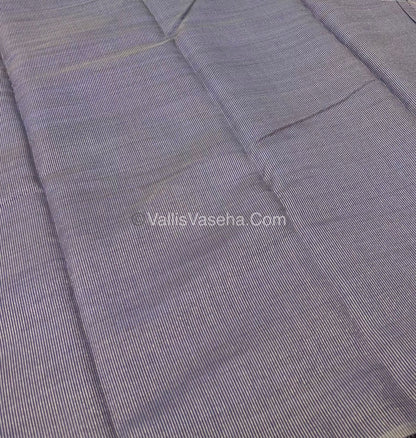 Semi Tussar Silk Saree - Navy Blue  Shade - VVSTS016