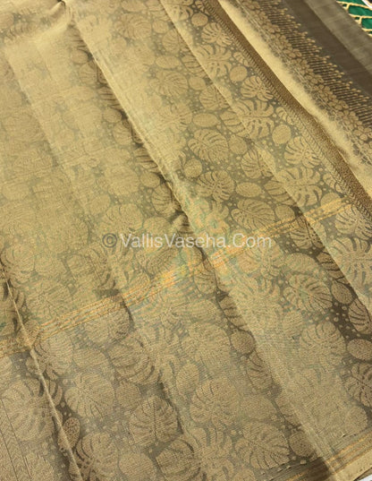 Half Mix - Pure Soft Silk Saree - Long Retta Petta Border with Butta - VVPSS076