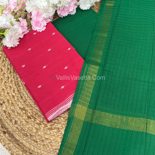 Salwar Material - Pure Cotton - Jacquard Design Set  - VVUSM008