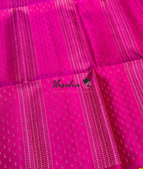 Pure Soft Silk Saree - Border Less  - Pink Shade - VVPSS131
