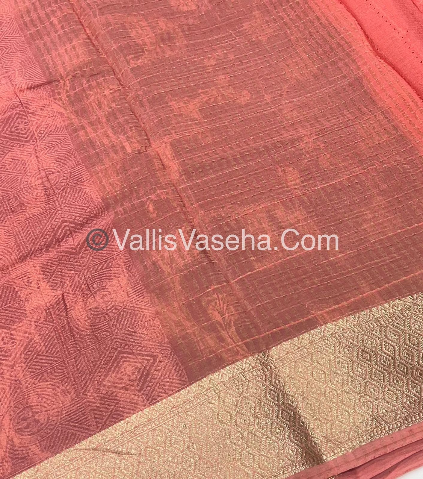 Semi Viscose / Semi Mysore Crepe Silk Variety - Embossed Design - VVSMC002