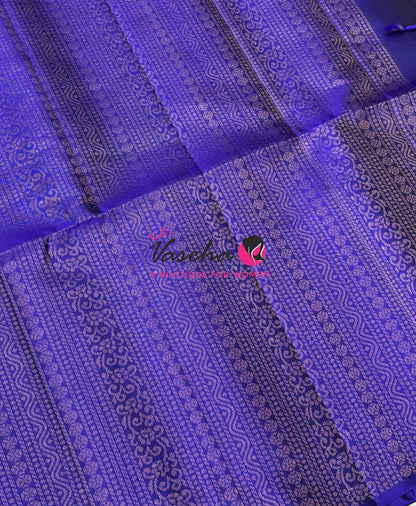 Pure Soft Silk Saree  - Blue Shade - VVPSS130