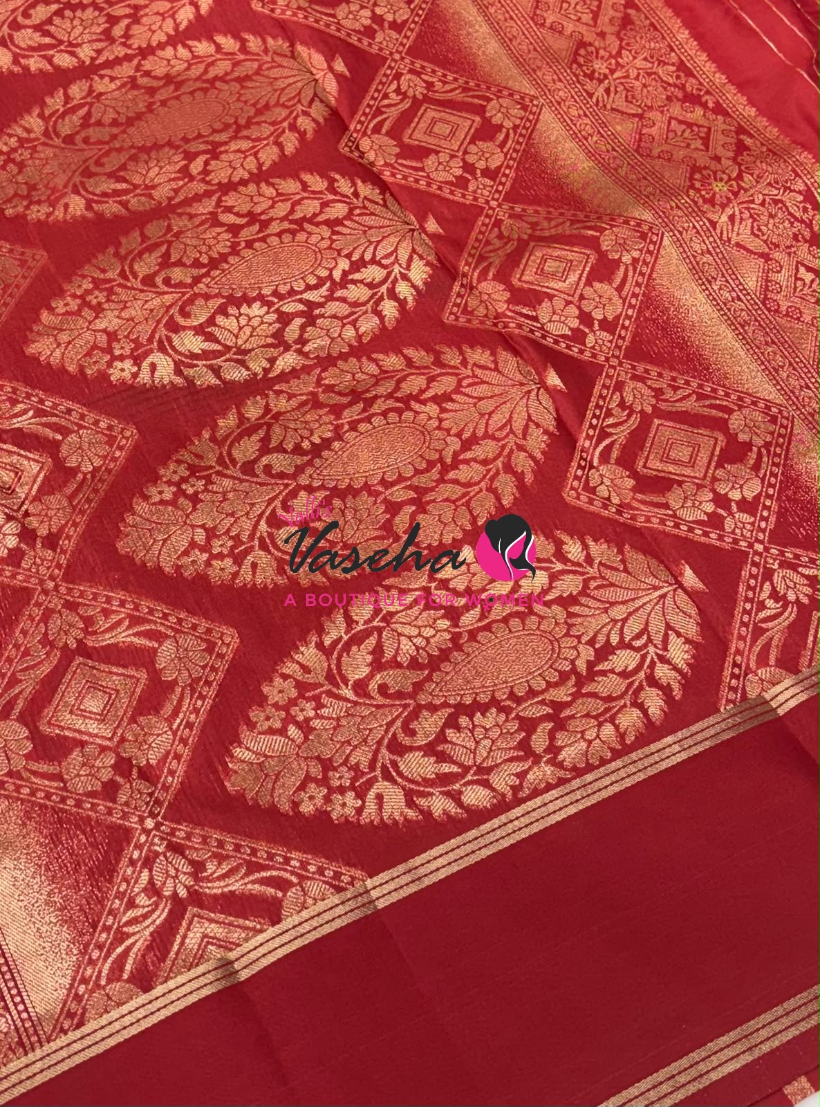 Semi Soft Silk  - Red Shade - VVSSS040