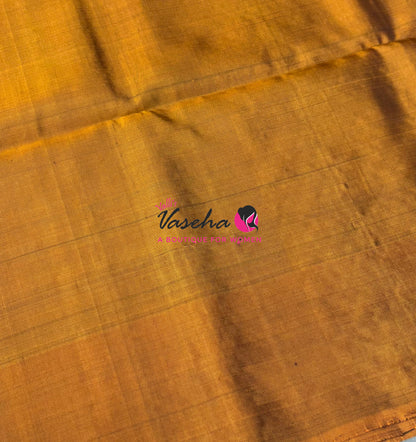 Pure Soft Silk Saree - Green & Yellow - VVPSS091
