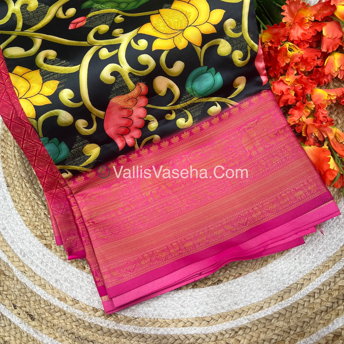50% less - Offer Saree - Semi Banarasi Saree   - VVDS006