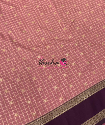 Semi Soft Silk - Onion Pink With ￼Purple - VVSSS035