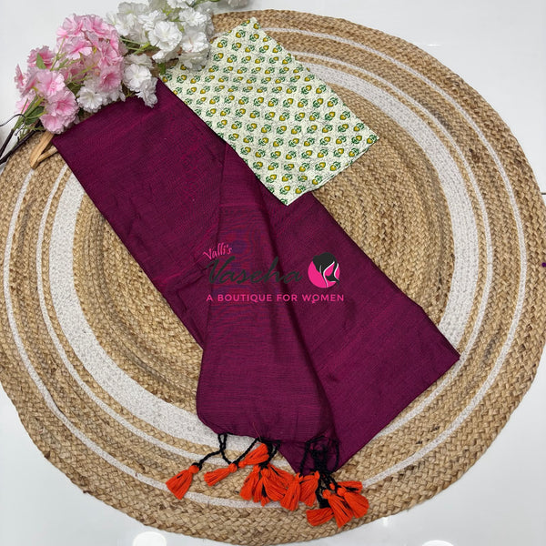 Budget Friendly Sarees - Casual Wear Sarees - Khadi Cotton Sarees - VVKCS028