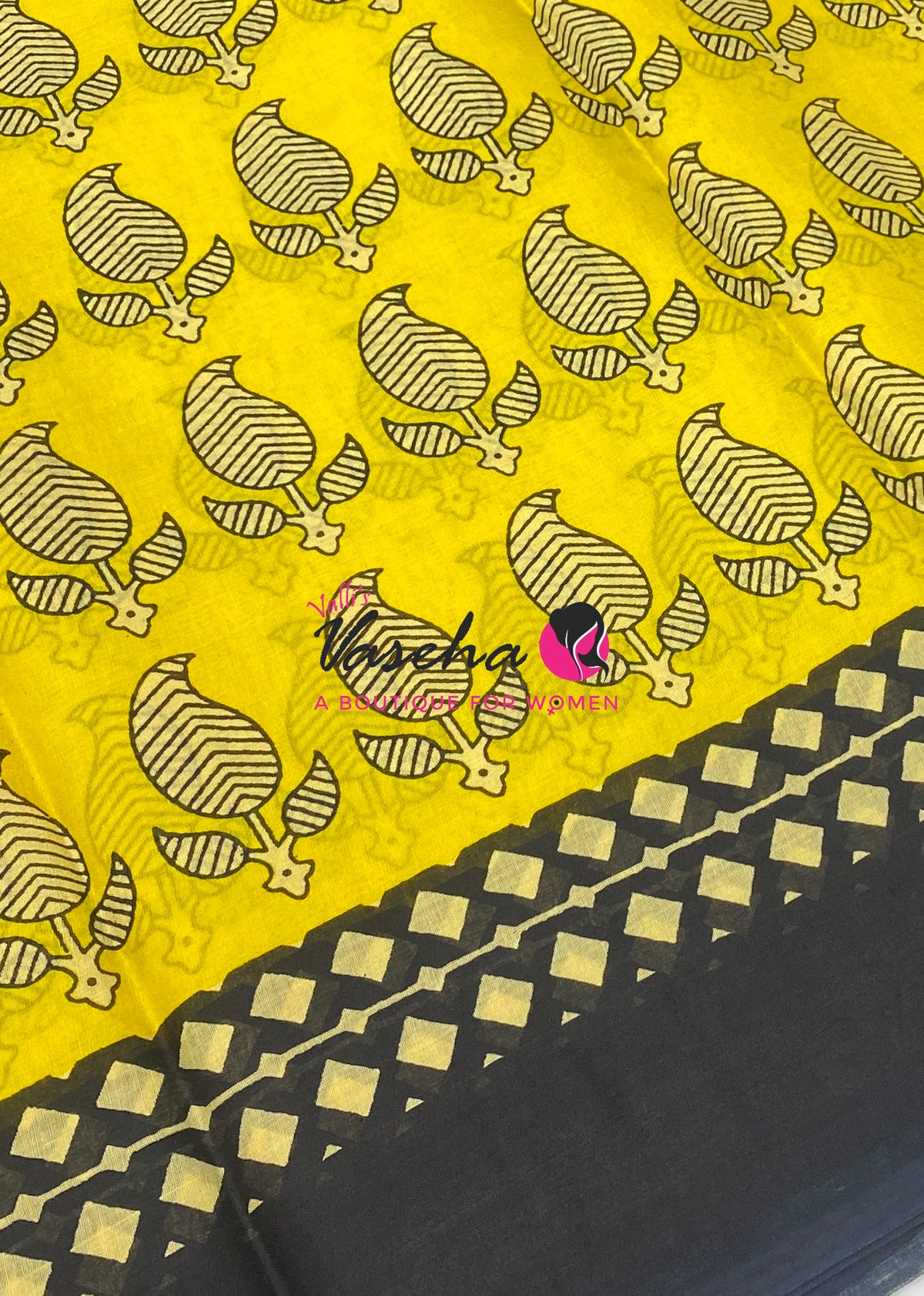Pure Soft Mul Mul Cotton Sarees - Hand Block Prints - VVMMC011