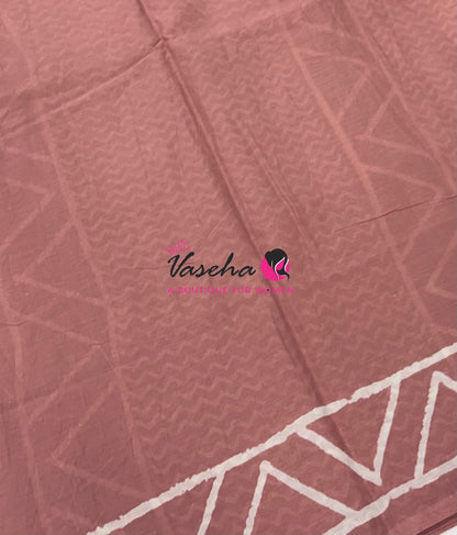 Pure Soft Mul Mul Cotton Sarees - Hand Block Prints - VVMMC009