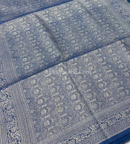Banarasi - Heritage Silk - Semi Kathan Silk - Blue Shade - VVBHS009