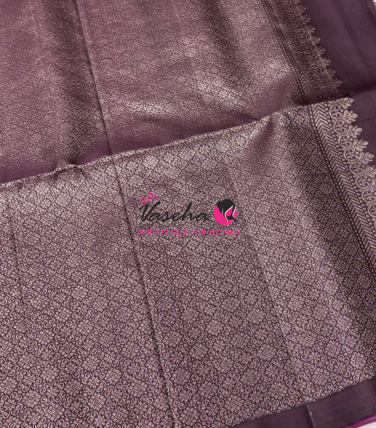 Pure Soft Silk Saree - Pink & Wine Brown Shade - VVPSS055