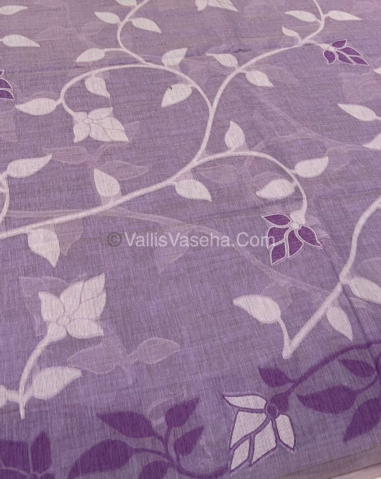 Muga Cotton Saree - Contrast Blouse - VVMCS001