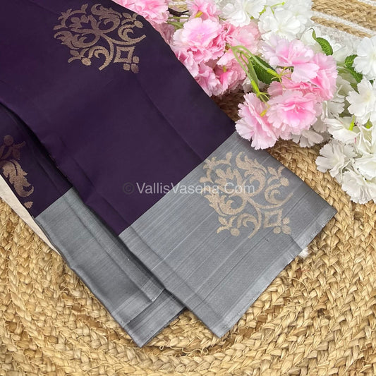 Half Mix - Pure Soft Silk Saree - VVPSS041