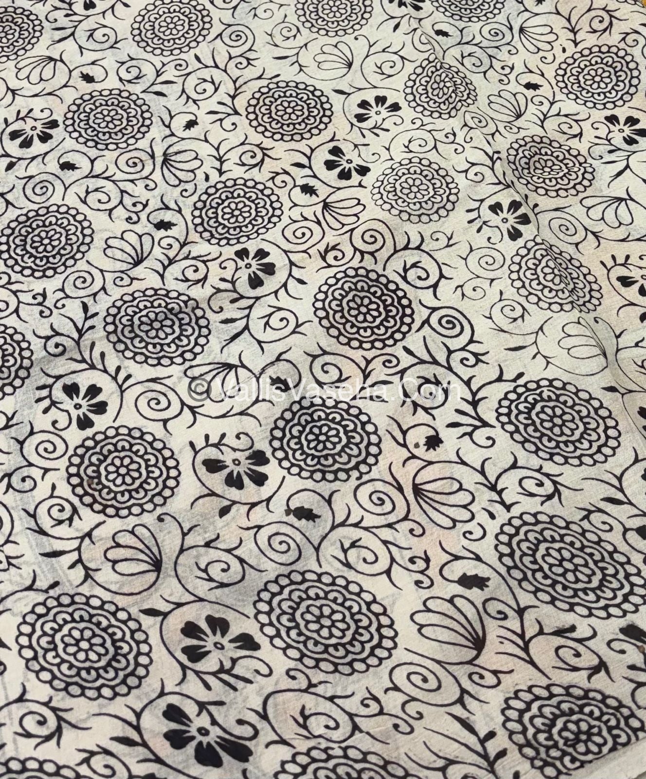 Pure Kalamkari Cotton Saree - VVPKC002