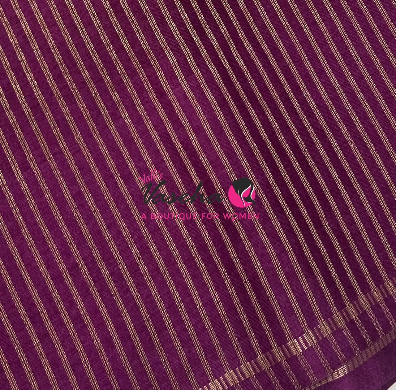 Semi Matka Tussar Silk Saree | Double Blouse | Purplish Pink ￼ Shade |VVSTS052
