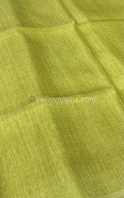 Organza Saree - Mehandhi Green Shade  - VVOS001