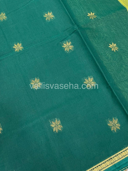 Semi Maheshwari Silk Cotton Saree - VVMSC006