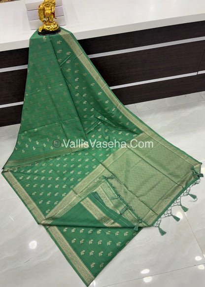 Banarasi - Heritage Silk - Semi Kathan Silk - Pastel Green Shade - VVBHS003