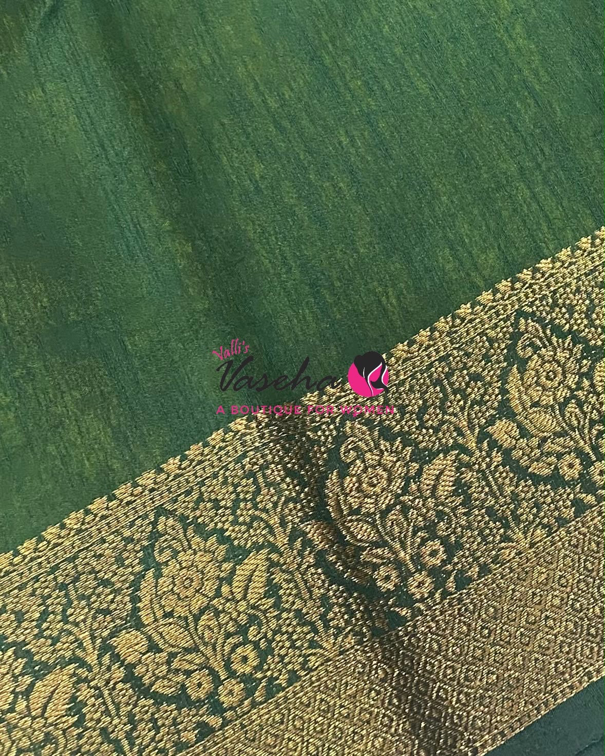 Semi Jute Silk Saree - Lemon Yellow With Green Shade- VVSJS001