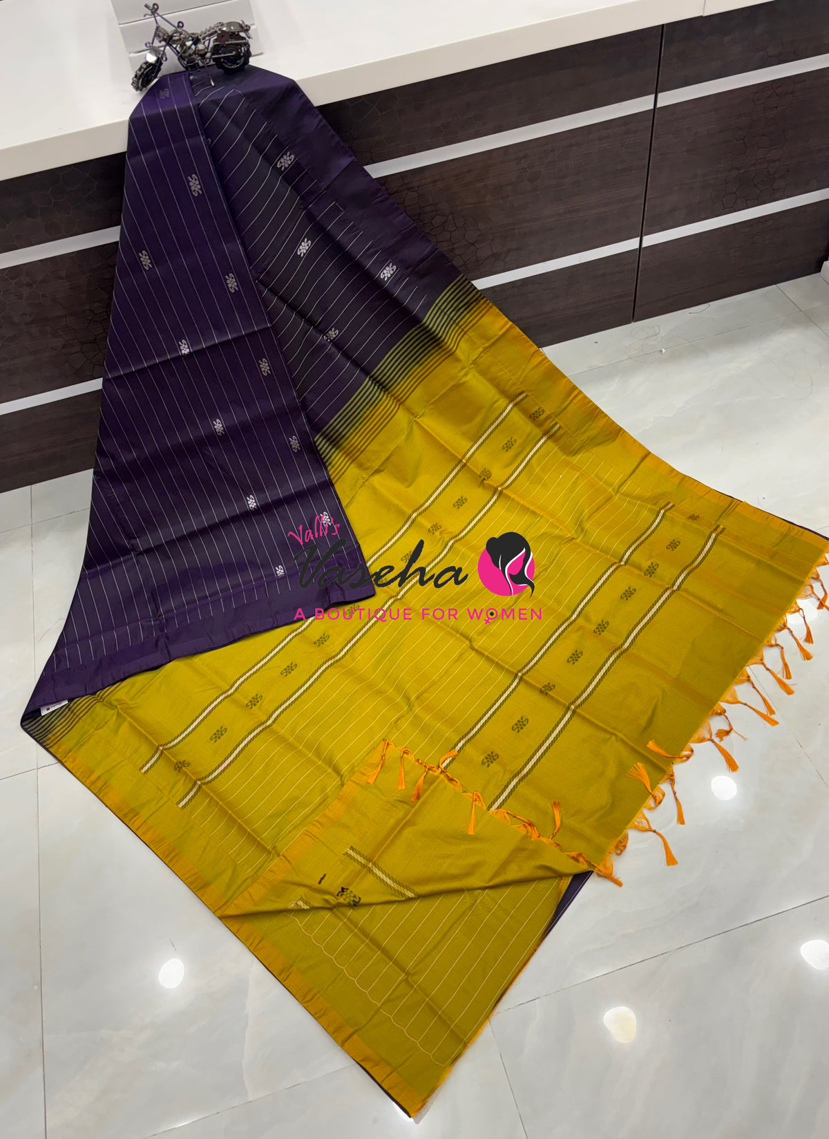 Vazhai Pattu Saree / Banana Pith - With Blouse - VVVPS003