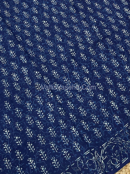 Pure Soft Mul Mul Cotton Sarees - Hand Block Prints - VVMMC007