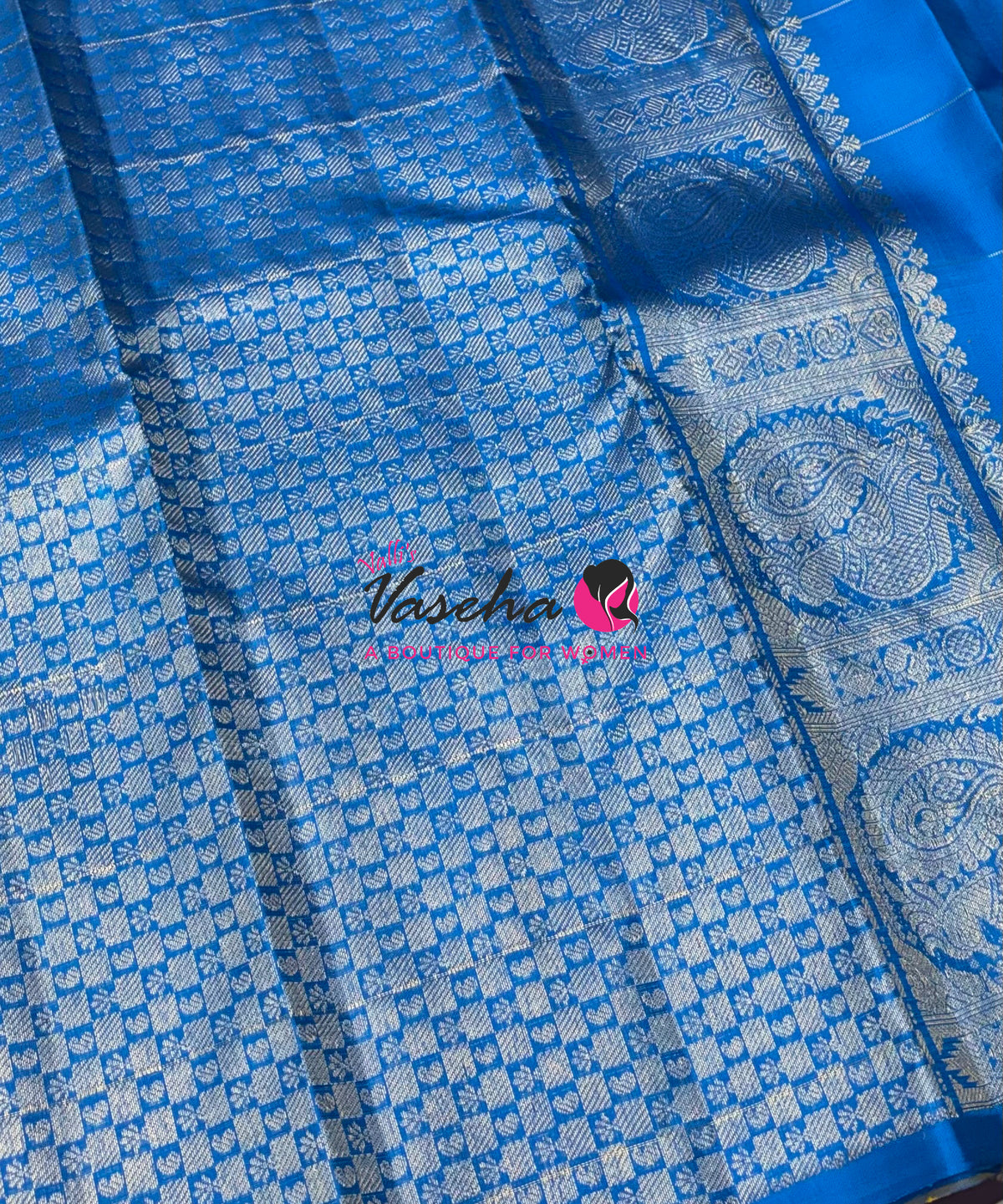 Pure Kanchipuram Silk Saree - Pazhum Pazhamum Checks - VVPS017